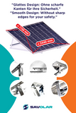 SAVOLAR Solarmodul Halterung Balkonkraftwerk bis 117cm (46 Zoll) Winkel Einstellbar 0-90°, Robuste Neigungshalterungen für Solarpanel Befestigung Photovoltaik Anlage, Balkonkraftwerk Halterung